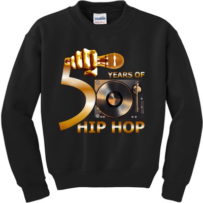 50 Years Hip Hop 50th Anniversary Hip Hop Celebration Kids Sweatshirt