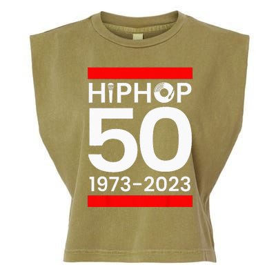 50 Years Hip Hop Retro 50th Anniversary Celebration Garment-Dyed Women's Muscle Tee