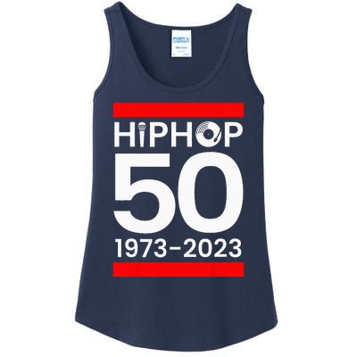 50 Years Hip Hop Retro 50th Anniversary Celebration Ladies Essential Tank