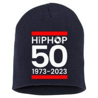 50 Years Hip Hop Retro 50th Anniversary Celebration Short Acrylic Beanie