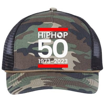 50 Years Hip Hop Retro 50th Anniversary Celebration Retro Rope Trucker Hat Cap