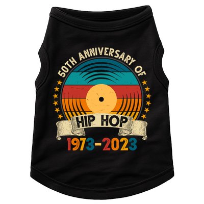 50 Years Hip Hop Vinyl 50th Anniversary Celebration Doggie Tank