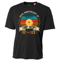 50 Years Hip Hop Vinyl 50th Anniversary Celebration Cooling Performance Crew T-Shirt