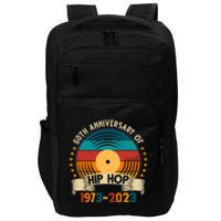 50 Years Hip Hop Vinyl 50th Anniversary Celebration Impact Tech Backpack