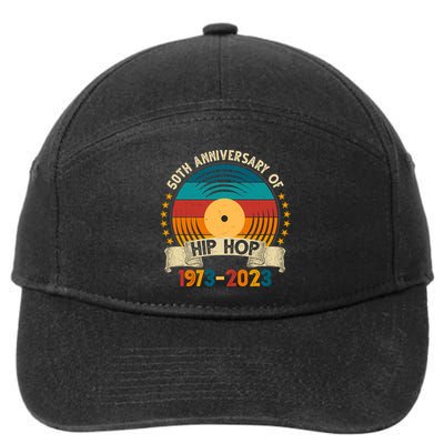 50 Years Hip Hop Vinyl 50th Anniversary Celebration 7-Panel Snapback Hat