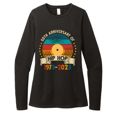 50 Years Hip Hop Vinyl 50th Anniversary Celebration Womens CVC Long Sleeve Shirt