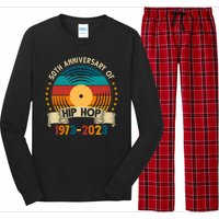 50 Years Hip Hop Vinyl 50th Anniversary Celebration Long Sleeve Pajama Set