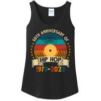 50 Years Hip Hop Vinyl 50th Anniversary Celebration Ladies Essential Tank