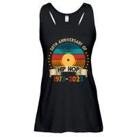 50 Years Hip Hop Vinyl 50th Anniversary Celebration Ladies Essential Flowy Tank