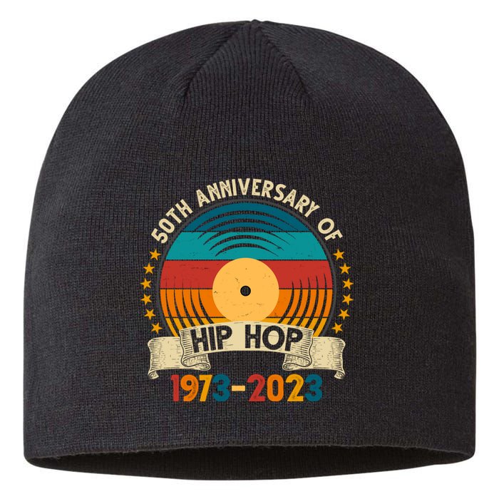 50 Years Hip Hop Vinyl 50th Anniversary Celebration Sustainable Beanie