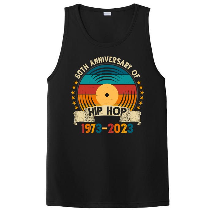 50 Years Hip Hop Vinyl 50th Anniversary Celebration PosiCharge Competitor Tank