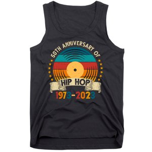 50 Years Hip Hop Vinyl 50th Anniversary Celebration Tank Top