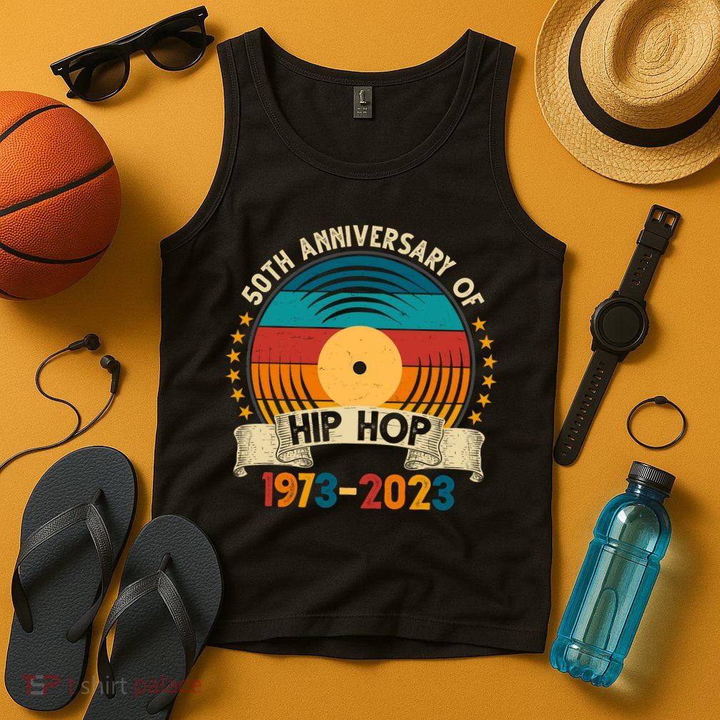 50 Years Hip Hop Vinyl 50th Anniversary Celebration Tank Top