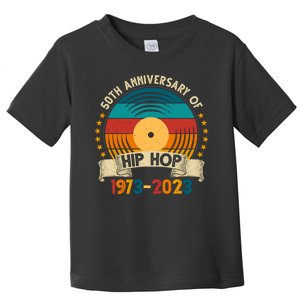 50 Years Hip Hop Vinyl 50th Anniversary Celebration Toddler T-Shirt