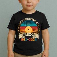 50 Years Hip Hop Vinyl 50th Anniversary Celebration Toddler T-Shirt
