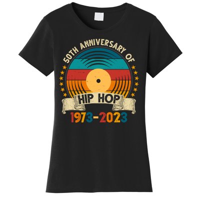 50 Years Hip Hop Vinyl 50th Anniversary Celebration Women's T-Shirt