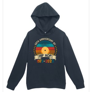 50 Years Hip Hop Vinyl 50th Anniversary Celebration Urban Pullover Hoodie