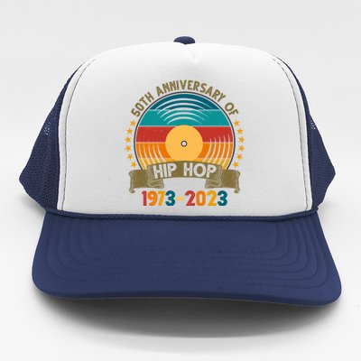 50 Years Hip Hop Vinyl 50th Anniversary Celebration Trucker Hat