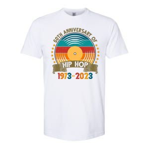 50 Years Hip Hop Vinyl 50th Anniversary Celebration Softstyle CVC T-Shirt