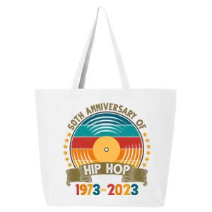 50 Years Hip Hop Vinyl 50th Anniversary Celebration 25L Jumbo Tote