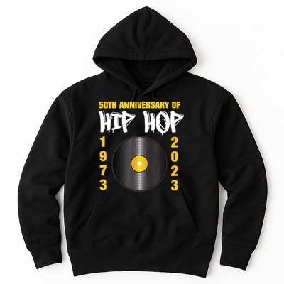 50 Years Hip Hop Vinyl Retro | 50th Anniversary Celebration Hoodie
