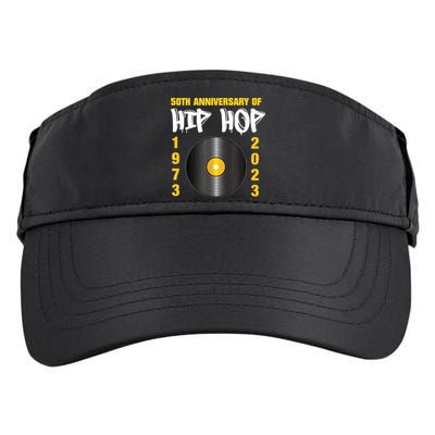 50 Years Hip Hop Vinyl Retro | 50th Anniversary Celebration Adult Drive Performance Visor