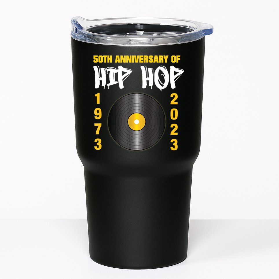50 Years Hip Hop Vinyl Retro | 50th Anniversary Celebration Tumbler