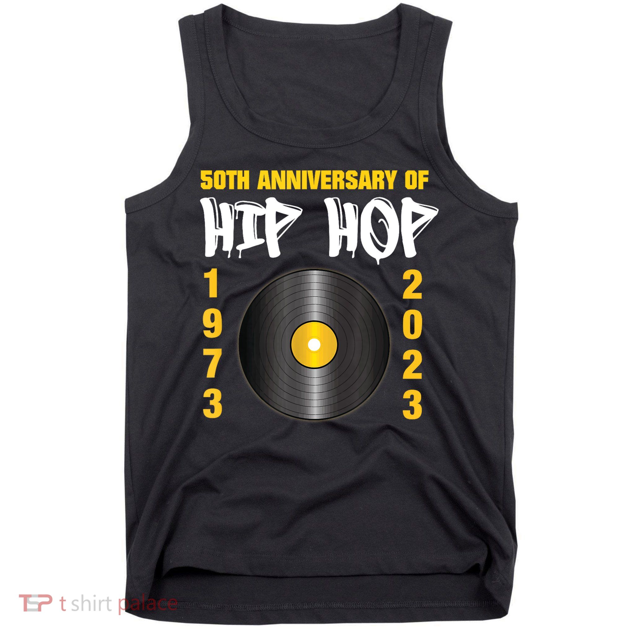50 Years Hip Hop Vinyl Retro | 50th Anniversary Celebration Tank Top