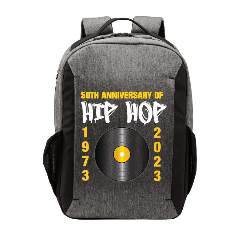 50 Years Hip Hop Vinyl Retro | 50th Anniversary Celebration Vector Backpack