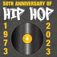 50 Years Hip Hop Vinyl Retro | 50th Anniversary Celebration Vector Backpack