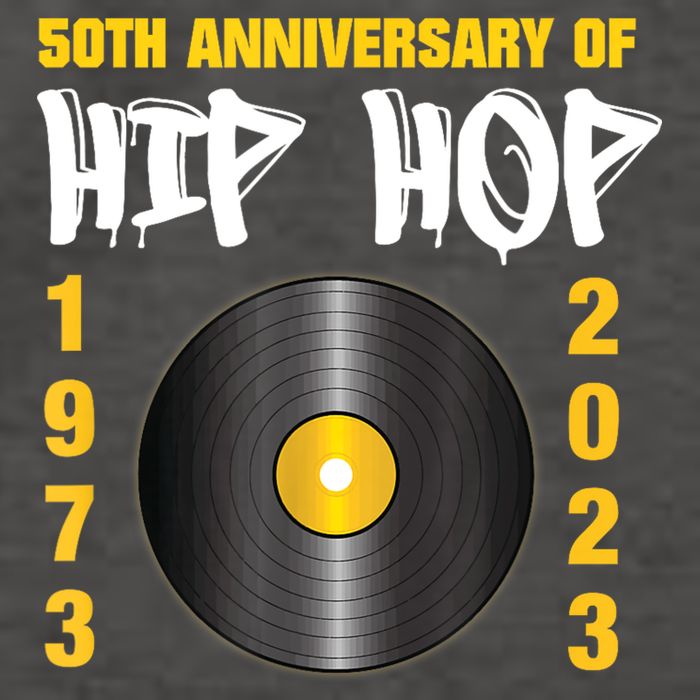 50 Years Hip Hop Vinyl Retro | 50th Anniversary Celebration Vector Backpack