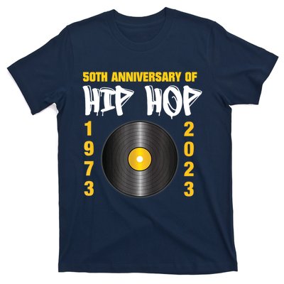 50 Years Hip Hop Vinyl Retro | 50th Anniversary Celebration T-Shirt