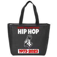 50 Years Hip Hop 50th Anniversary Retro Mic Zip Tote Bag