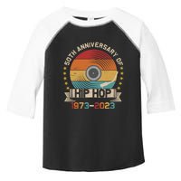 50 Years Hip Hop Vinyl Retro 50th Anniversary Celebration Toddler Fine Jersey T-Shirt