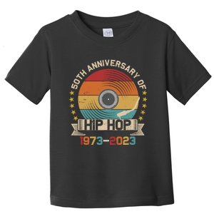 50 Years Hip Hop Vinyl Retro 50th Anniversary Celebration Toddler T-Shirt