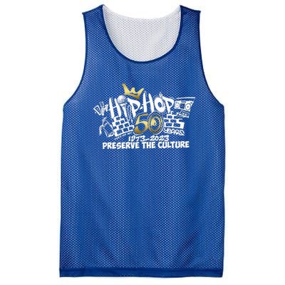 50 Years Hip Hop Preserve The Culture 50th Anniversary Mesh Reversible Basketball Jersey Tank