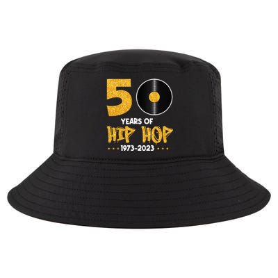 50 Years Hip Hop Vinyl Retro 50th Anniversary Celebration Cool Comfort Performance Bucket Hat