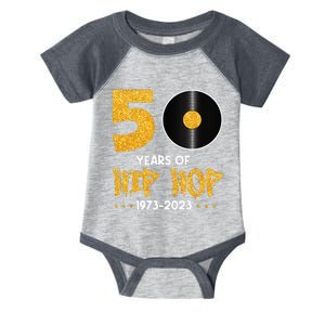 50 Years Hip Hop Vinyl Retro 50th Anniversary Celebration Infant Baby Jersey Bodysuit