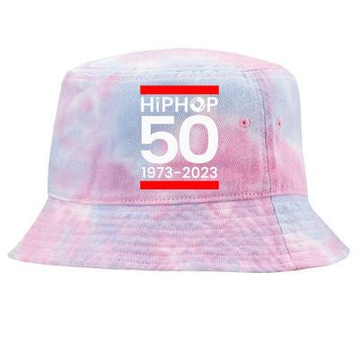 50 Years Hip Hop Retro 50th Anniversary Celebration Tie-Dyed Bucket Hat