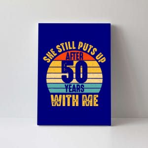 50 Year Marriage Husband 50th Wedding Anniversary Canvas