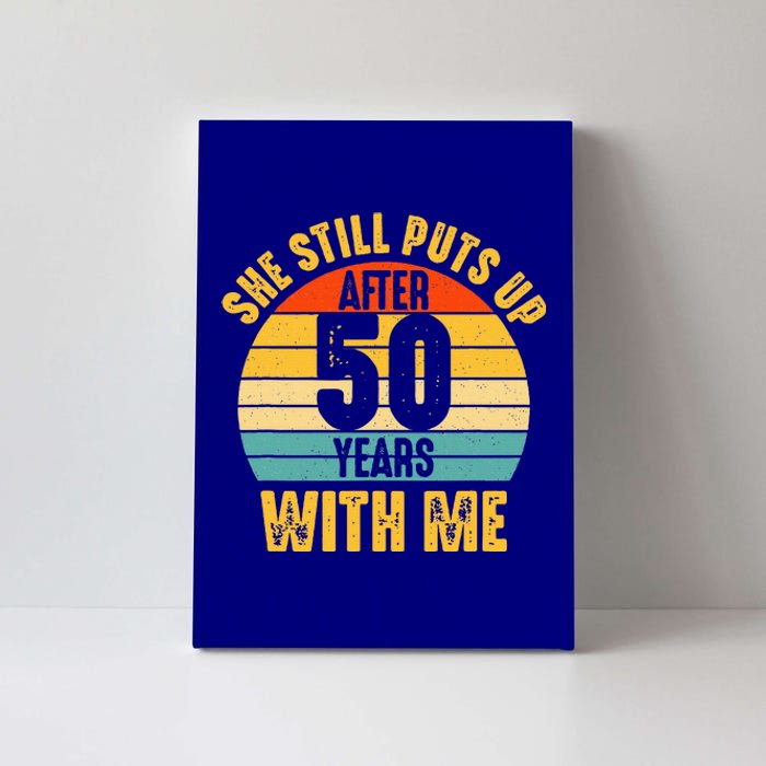 50 Year Marriage Husband 50th Wedding Anniversary Canvas