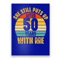 50 Year Marriage Husband 50th Wedding Anniversary Poster