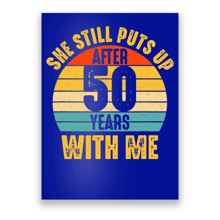 50 Year Marriage Husband 50th Wedding Anniversary Poster