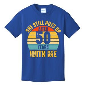 50 Year Marriage Husband 50th Wedding Anniversary Kids T-Shirt