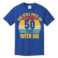 50 Year Marriage Husband 50th Wedding Anniversary Kids T-Shirt