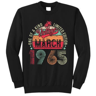 58 Years Old 58th Birthday Gifts Vintage Retro March 1965 Sweatshirt