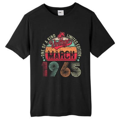 58 Years Old 58th Birthday Gifts Vintage Retro March 1965 Tall Fusion ChromaSoft Performance T-Shirt