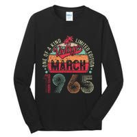 58 Years Old 58th Birthday Gifts Vintage Retro March 1965 Tall Long Sleeve T-Shirt