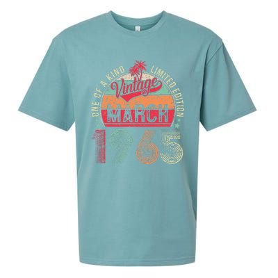 58 Years Old 58th Birthday Gifts Vintage Retro March 1965 Sueded Cloud Jersey T-Shirt