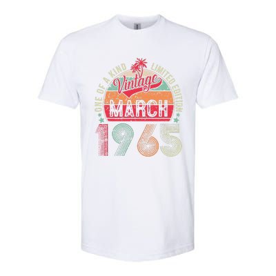 58 Years Old 58th Birthday Gifts Vintage Retro March 1965 Softstyle CVC T-Shirt